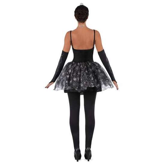 DISFRAZ BAILARINA ESQUELETO TIARA, VESTIDO, MITONES Y MALLAS TALLA S image 2