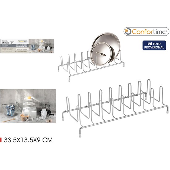 ORGANIZADOR TAPAS COCINA GREY 33.5 CONFORTIME image 1