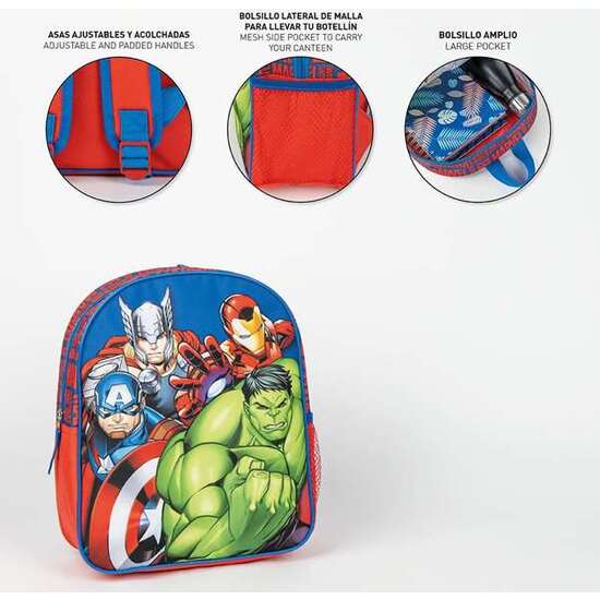 MOCHILA INFANTIL ESCOLAR AVENGERS image 3