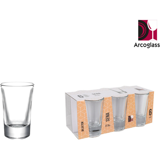 SET 6 VASOS CHUPITO 37.5CC SENA AG image 0