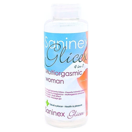 SANINEX EXTRA LUBRICANT GLICEX 4 IN 1 MULTIORGASMIC WOMAN 100ML image 0