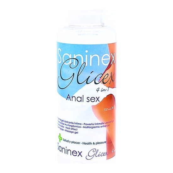 SANINEX EXTRA LUBRICANT GLICEX 4 IN 1 ANAL SEX 100ML image 0