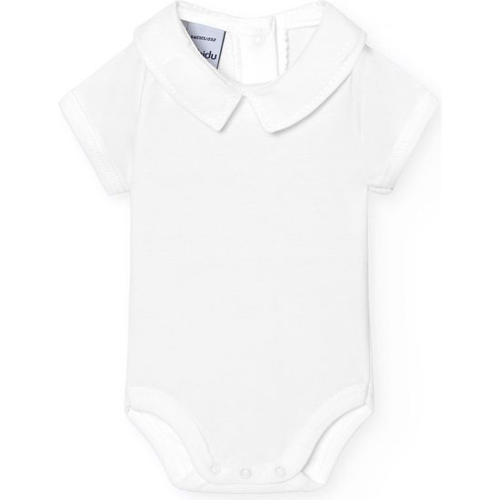 BODY CUELLO POLO MC BLANCO TALLA 12 MESES image 0