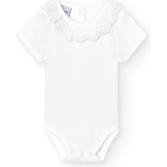 BODY CUELLO VOLANTE BOLILLO BLANCO TALLA 12 image 0