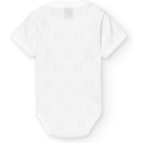 BODY M/C AB.HOMBRO CALADO OSITOS BLANCO TALLA 24 image 1