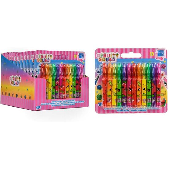 BLISTER MINI BOLIGRAFOS GEL PERFUMADOS FRUTAS image 0