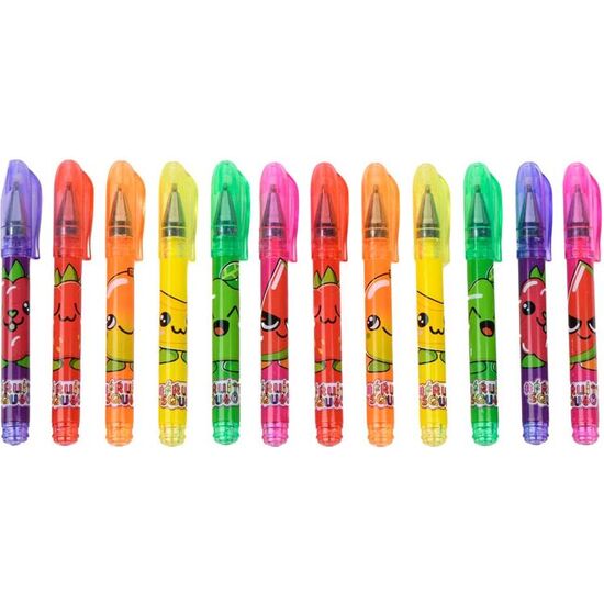 BLISTER MINI BOLIGRAFOS GEL PERFUMADOS FRUTAS image 2