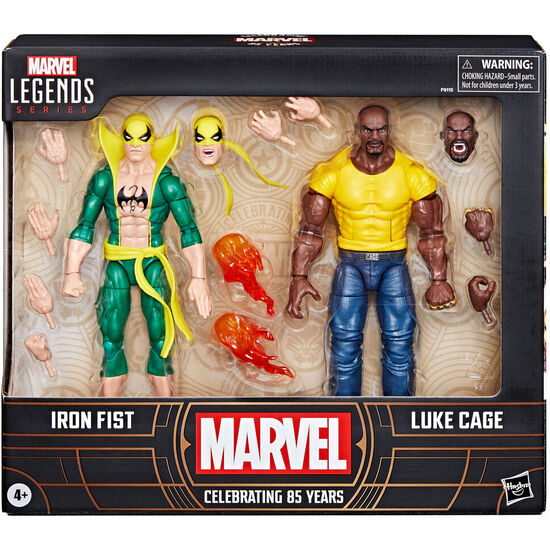 BLISTER FIGURAS IRON FIST & LUKE CAGE CELEBRATING 65 YEARS MARVEL 15CM image 0