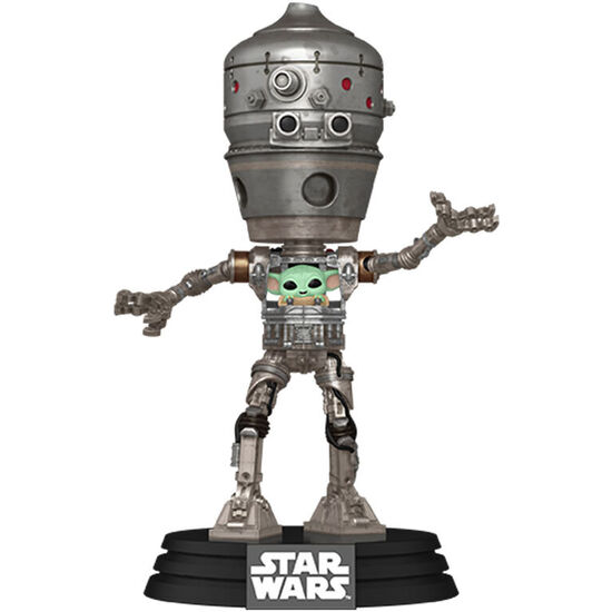 FIGURA POP DELUXE STAR WARS THE MANDALORIAN IG-12 WITH GROGU image 1