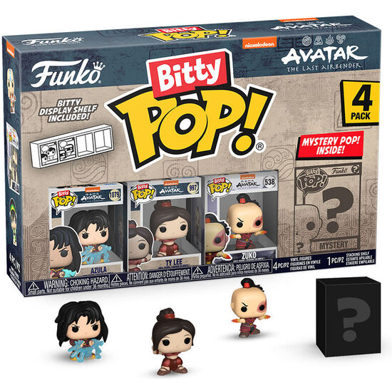 BLISTER 4 FIGURAS BITTY POP AVATAR THE LAST AIRBENDER AZULA image 0