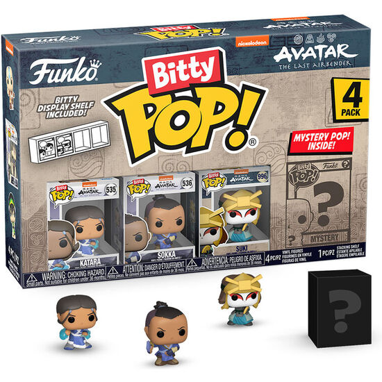 BLISTER 4 FIGURAS BITTY POP AVATAR THE LAST AIRBENDER KATARA image 0