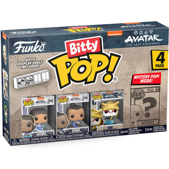 BLISTER 4 FIGURAS BITTY POP AVATAR THE LAST AIRBENDER KATARA image 1