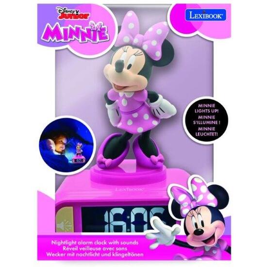 DESPERTADOR DIGITAL CON LUZ DE NOCHE 3D MINNIE image 0