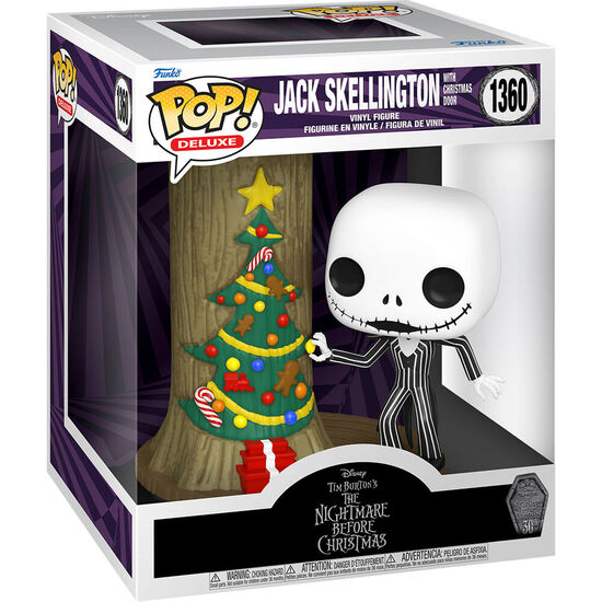 FIGURA POP DISNEY DELUXE PESADILLA ANTES DE NAVIDAD 30TH ANNIVERSARY JACK SKELLINGTON WITH CHRISTMAS DOOR image 0