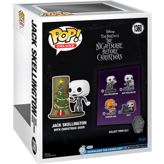 FIGURA POP DISNEY DELUXE PESADILLA ANTES DE NAVIDAD 30TH ANNIVERSARY JACK SKELLINGTON WITH CHRISTMAS DOOR image 2