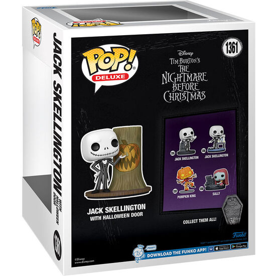 FIGURA POP DISNEY DELUXE PESADILLA ANTES DE NAVIDAD 30TH ANNIVERSARY JACK SKELLINGTON WITH HALLOWEEN DOOR image 2