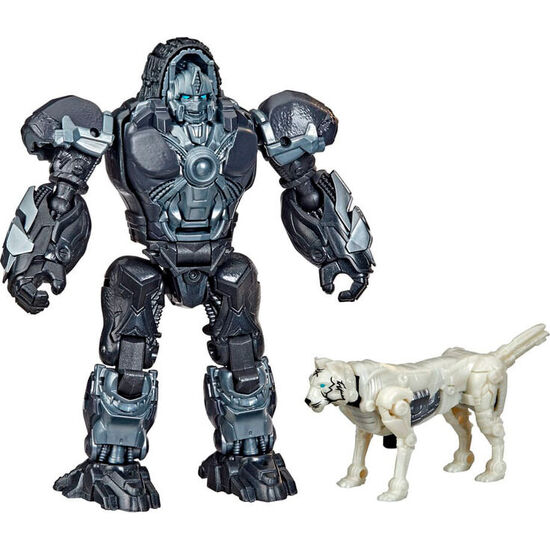 FIGURA OPTIMUS PRIMAL & ARROWSTRIPE BEAST ALLIANCE WEAPONIZER EL DESPERTAR DE LAS BESTIAS TRANSFORMERS 13CM image 0