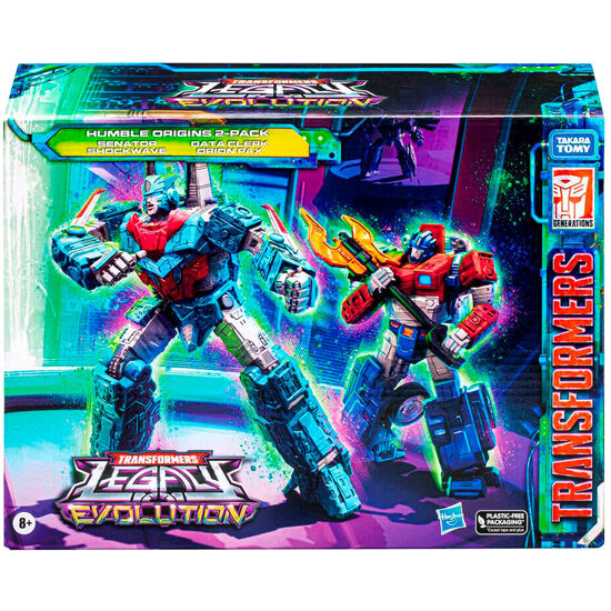 SET 2 FIGURAS DATA CLEARK & SENATOR HUMBLE ORIGINS LEGACY EVOLUTION RISE OF TYRANNY TRANSFORMERS 17,5CM image 0