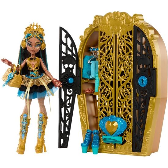MUÑECA CLEO DE NILE + ARMARIO MONSTER HIGH SKULLTIME SECRETS image 1
