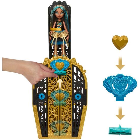 MUÑECA CLEO DE NILE + ARMARIO MONSTER HIGH SKULLTIME SECRETS image 2