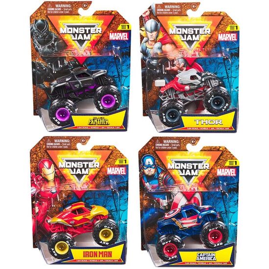 BLISTER COCHE MARVEL MONSTER JAM SURTIDO image 0