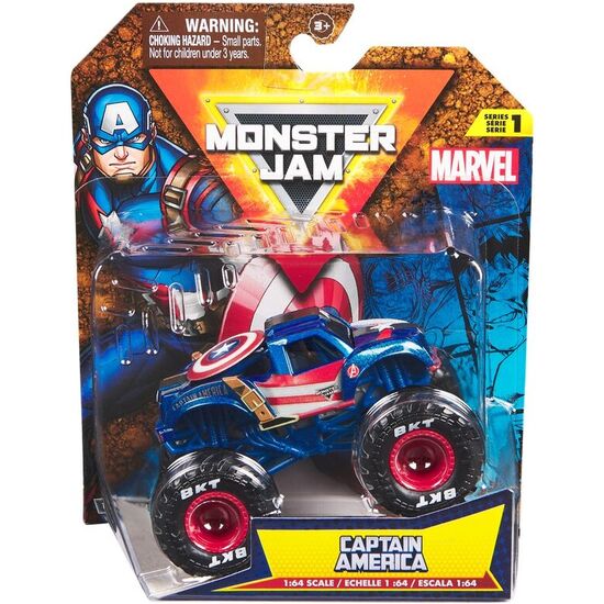 BLISTER COCHE MARVEL MONSTER JAM SURTIDO image 1