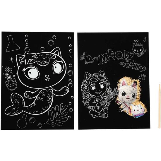 SET PAPELERIA SCRATCH ART LA CASA DE MUÑECAS DE GABBY image 1