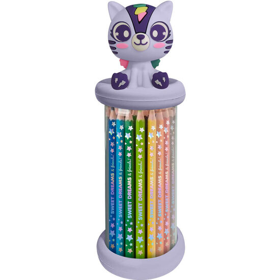 SET 12 LAPICES DE COLORES 3D SWEET DREAMS SURTIDO image 2