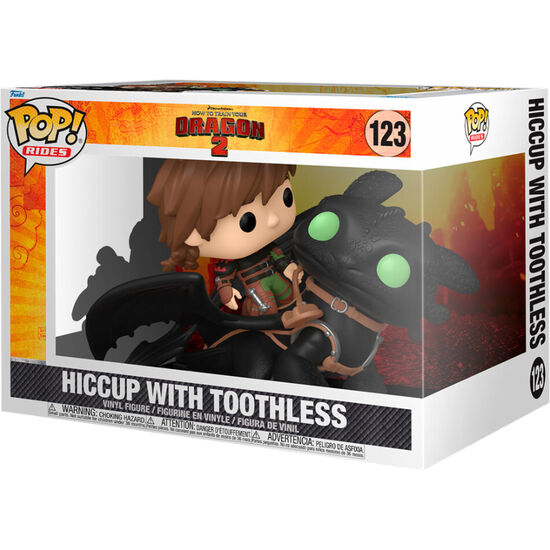 FIGURA POP RIDES DELUXE COMO ENTRENAR A TU DRAGON 2 HICCUP WITH TOOTHLESS image 1