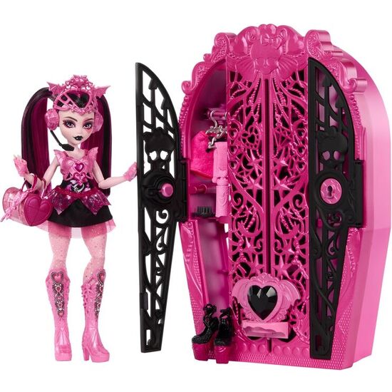 MUÑECA DRACULAURA + ARMARIO MONSTER HIGH SKULLTIME SECRETS image 1