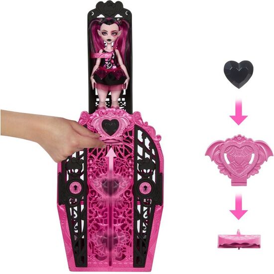 MUÑECA DRACULAURA + ARMARIO MONSTER HIGH SKULLTIME SECRETS image 3