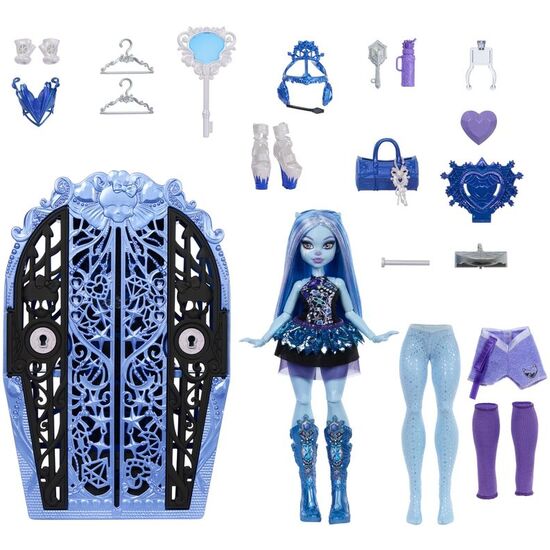 MUÑECA ABBEY BOMINABLE + ARMARIO MONSTER HIGH SKULLTIME SECRETS image 1