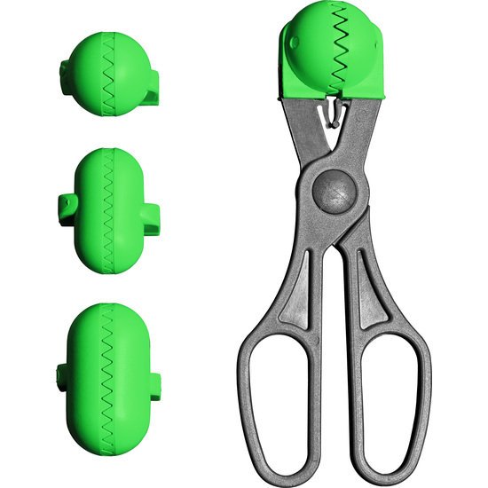 UTENSILIO MULTIUSO CON 4 MOLDES INTERCAMBIABLES , PARA CROQUETAS, ALBÓNDIGAS, BOLAS, SUSHI, EN COLOR VERDE DE PLÁSTICO - LA CROQUETERA: PATENTADO Y FA image 0