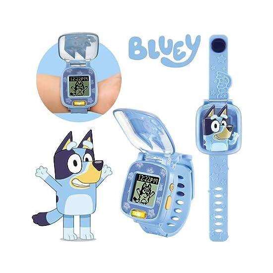 RELOJ DIGITAL DE BLUEY. 4 ACTIVIDADES Y 3 NIVELES DE JUEGO. DIFERENTES ESFERAS DEL RELOJ. 15X5,8X21,6 CM image 1