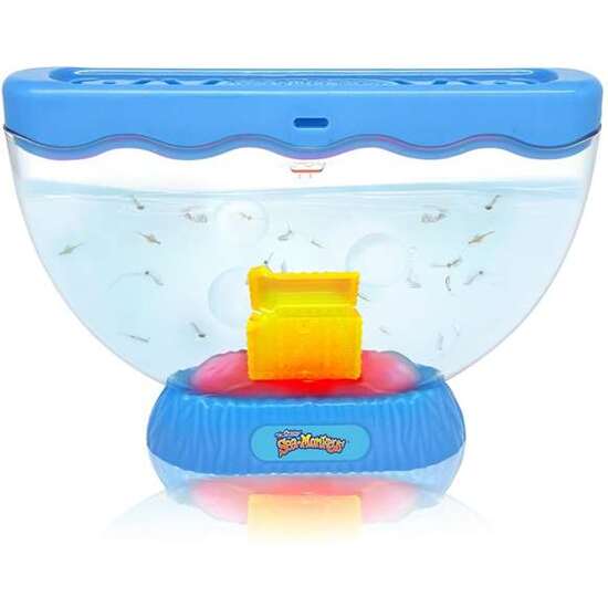 SEA MONKEYS OCEAN ZOO COFRE DEL TESORO CON LUZ EXP 12 PIEZS. SON PLACTON Y MICRO CRUSTÁCEOS.INCLUYE HUEVOS DE VIDA INSTANTANEA COMIDA CUCHARA E INSTRUCCIONES. image 2