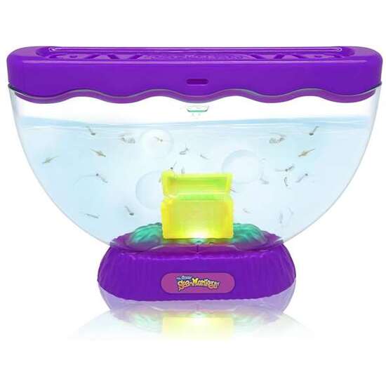 SEA MONKEYS OCEAN ZOO COFRE DEL TESORO CON LUZ EXP 12 PIEZS. SON PLACTON Y MICRO CRUSTÁCEOS.INCLUYE HUEVOS DE VIDA INSTANTANEA COMIDA CUCHARA E INSTRUCCIONES. image 3