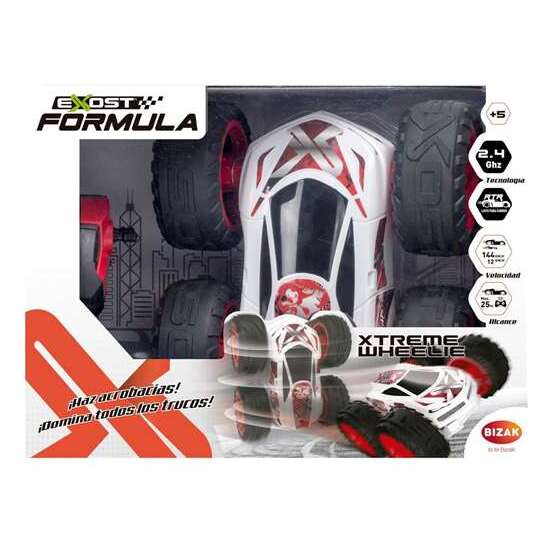 COCHE RADIO CONTROL XTREME WHEELIE CON EQUILIBRADO AUTOMATICO.CONDUCE DE MANERA SALVAJE SOBRE DOS RUEDAS O VUELVE A LAS CUATRO.26X19X35 CM image 6