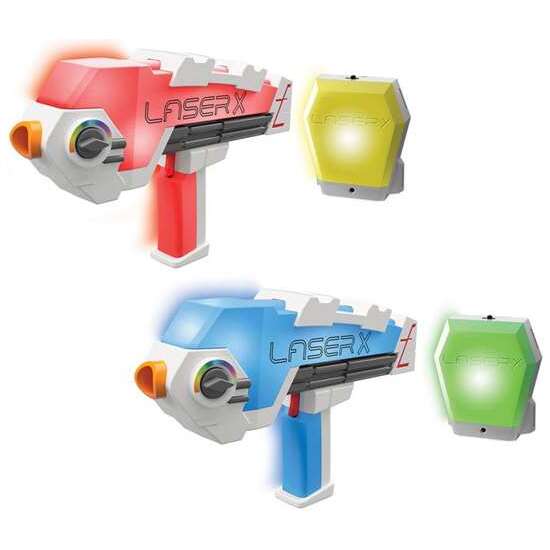 PISTOLA LASER X REVOLUTION MICRO B2 BLASTERS. SISTEMA DE CARGA RÁPIDA. ALCANCE 60 METROS. PERMITE JUGAR DIA Y NOCHE. image 1
