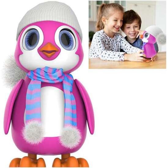 PINGÜINO INTERACTIVO COLORES ROSA O AZUL. ADOPTA Y CRÍA A TU PROPIO PINGÜINO CON MAS DE 20 EMOCIONES Y REACCIONES.25 CM - MODELOS SURTIDOS image 1
