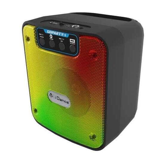 ALTAVOZ PORTÁTIL  BLUETOOTH  GO PARTY. CON LUCES INTEGRADAS LED FUNCION KARAOKE. ENTRADA DE MICRO COMPATIBLE SPOTIFY Y YOUTUBE. image 0