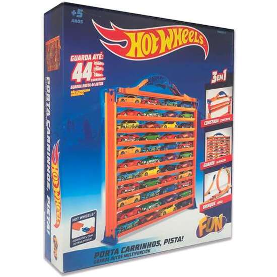 MALETIN PORTACOCHES HOT WHEELS 3 EN 1. GUARDA 44 COCHES, CON RAMPAS Y LOOP (AUTOS NO INLCUIDOS)30X27X6 CM image 0