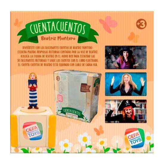 FIGURA Y CUENTACUENTOS BEATRIZ MONTERO.COLOCA LA FIGURA EN EL AUDIO BOX PARA ESCUCHAR LOS CUENTOS.INCLUYE CABLE DE CARGA USB. image 6
