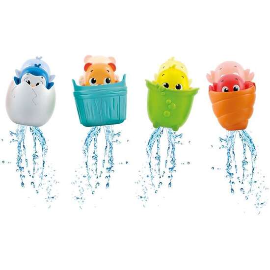 JUEGO DE BAÑO FIGURAS DE ANIMALES ¡ASOMAN SUS CABECITAS AL ENTRAR EN EL AGUA! 11X9 CM - MODELOS SURTIDOS image 0