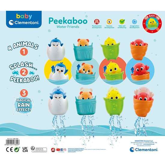 JUEGO DE BAÑO FIGURAS DE ANIMALES ¡ASOMAN SUS CABECITAS AL ENTRAR EN EL AGUA! 11X9 CM - MODELOS SURTIDOS image 8