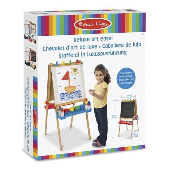 CABALLETE DE ARTE DE PIE DE LUJO DE MADERA 119X69X66 CM. MELISSA & DOUG. HAZ TUS PINTURAS COMO UN PROFESIONAL! image 5