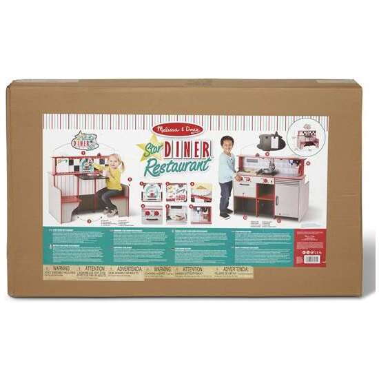 RESTAURANTE DE COMIDAS MELISSA & DOUG. CON TODO LO NECESARIO TENER TU RESTAURANTE FAVORITO 108X66X18 CM image 3