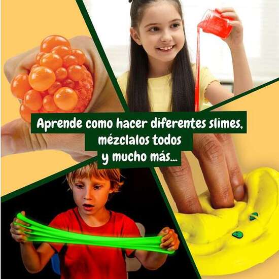 JUEGO SLIME APOCALISTICOS ¡CREA UN SLIME ESPONJOSO QUE BRILLA EN LA OSCURIDAD Y ARENA MOVEDIZA! CON 11 EXPERIMENTOS image 4