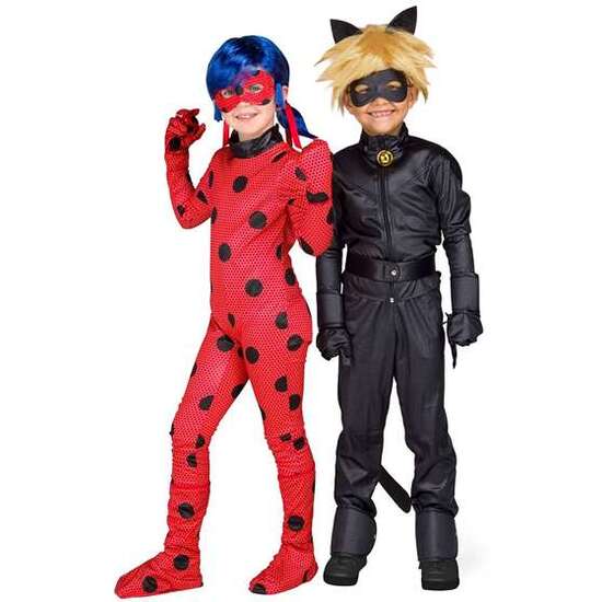 DISFRAZ INFANTIL CAT NOIR( CHAQUETA , PANTALÓN, CINTURÓN, GUANTES, ANTIFAZ, PELUCA Y ANILLO).TALLA 9-11 AÑOS image 4