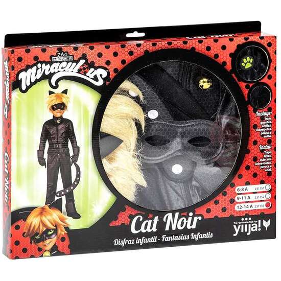 DISFRAZ INFANTIL CAT NOIR( CHAQUETA , PANTALÓN, CINTURÓN, GUANTES, ANTIFAZ, PELUCA Y ANILLO). TALLA 6-8 AÑOS image 4