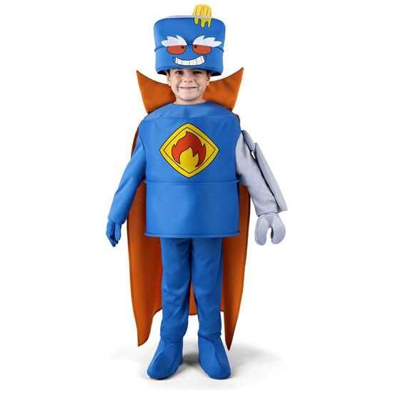 DISFRAZ INFANTIL  MR. KING ( GORRO, TRAJE, PANTALÓN, CUBREBOTAS, CAPA, GUANTE, MANOPLA, BRAZO ROBOT)  6-7 AÑOS image 0